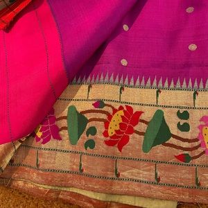 pure silk fabric sari from india